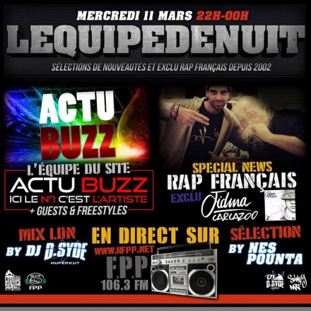 JIDMA EN LIVE À LA RADIO SUR FPP 106.3 FM (Paris) 11.03.15